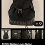 Fendi Vintage Nylon & Leather Back Pack Image 10