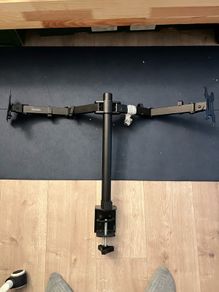 Monitor arm for double monitor