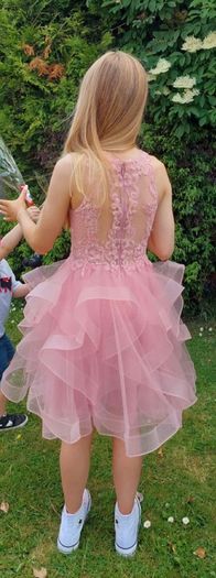 Jjs house pink fitted graduation dress