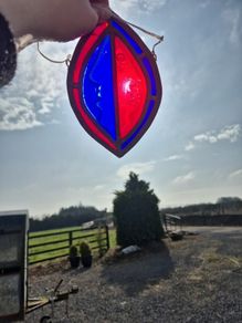 Stained Glass Vintage Suncatcher Art