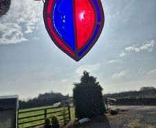 Stained Glass Vintage Suncatcher Art