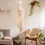Macrame Wall Hanging with LED Light,Moon Dream Catcher Woven Wall Tapestry Bohemian (MULTIPLE STYLES) Image 2