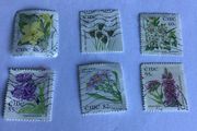 6 Irish stamps - Flora/ Fauna