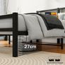 Metal King Bed Frame with Headboard Mattress Foundation with Storage-Enhanced Image 6