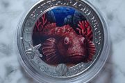 Austria 3 Euro Base Metals Uncirculated Coin 2025 - Devil Scorpionfish - Luminous Marine Life