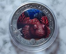 Austria 3 Euro Base Metals Uncirculated Coin 2025 - Devil Scorpionfish - Luminous Marine Life