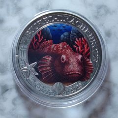 Austria 3 Euro Base Metals Uncirculated Coin 2025 - Devil Scorpionfish - Luminous Marine Life