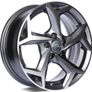 15" Bonneville Black Alloy Wheels Vw Audi Seat Skoda Subaru Toyota 5x100 Image 3