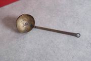 Vintage Decorative Brass Scoop - Brass Handle -  Fireplace Cooking - Dip