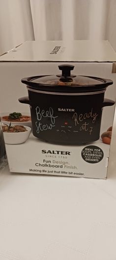 Salter Slow Cooker 3.5 litre with a chalkboard finish