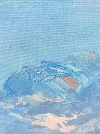 Large W Chapman Oil on Board