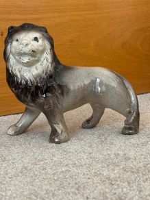 Antique Ceramic Lion Figurine