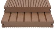 WPC Solid Decking Boards with Accessories Light Brown