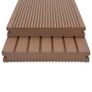 WPC Solid Decking Boards with Accessories 20m(sqr) 2.2m Light Brown Image 2