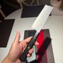 Japanese Ginsan Nakiri Knife Silver 3 Steel Ebony Handle Image 3