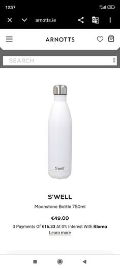 S'well brand water bottle