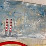 Original Abstract Painting Painting of Poolbeg chimneys Dublin Contemporary Art Original Art Modern Irish abstract art Image 5