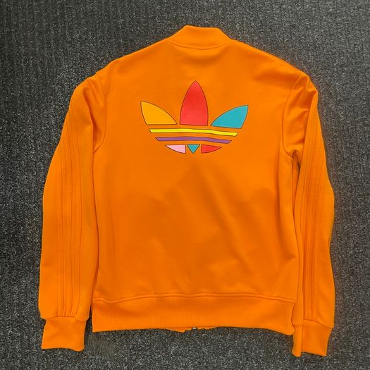 Adidas Zip Up Pharrell Williams Rainbow Collection ORANGE SMALL