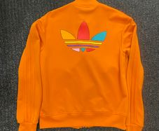 Adidas Zip Up Pharrell Williams Rainbow Collection ORANGE SMALL