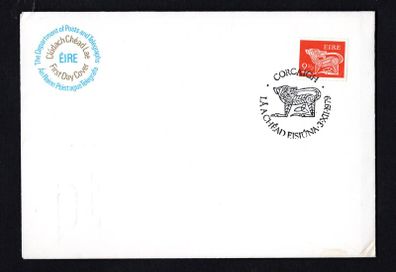 1979 Ireland 9 1/2p GERL Definitive Stamp Post and Telegraphs First Day Cover with Corcaigh (Cork) Pictorial Cancel