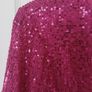 Ladies Lipsy Cerise Pink Sequin Top Size 10 Image 4