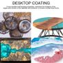 Epoxy Resin and Hardener Kit 300ml/325g - 2 Part Crystal Clear Resin Coating for Wood, Bar, Table, Jewelry Making, Craft Decoration, Bonus Resin Glitter, Gloves, Measuring Cup and Wooden Sticks (FREE POSTAGE) Image 5
