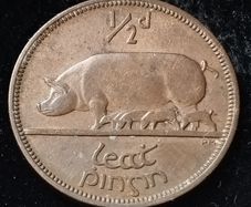 #456 - Ireland - 1937 - Irish Half Penny - KM.2