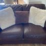 Brown Leather 3 piece suite Image 2