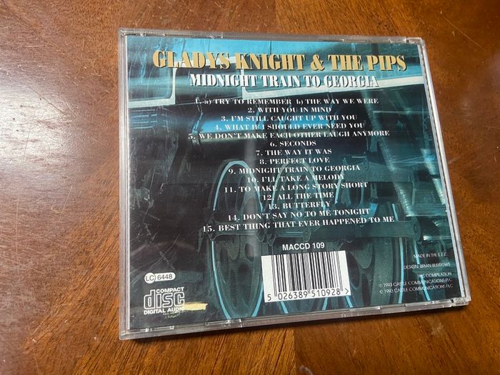 Gladys Knight & The Pips CD Midnight Train To Georgia