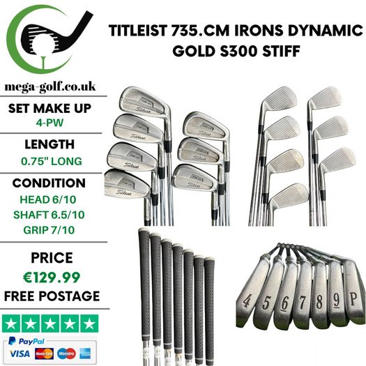 Titleist 735.CM Irons / 4-Pw / Dynamic Gold S300 Stiff