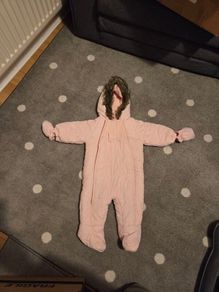 Snowsuit / Pramsuit with double zipper (6-9 months)