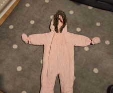 Snowsuit / Pramsuit with double zipper (6-9 months)