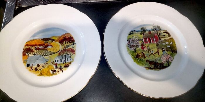 Pair of rare Royal Tara large plates
