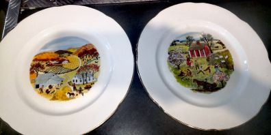 Pair of rare Royal Tara large plates