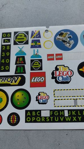 Lego Club UK Blacktron sticker sheet 1991