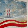 Original Abstract Painting Painting of Poolbeg chimneys Dublin Contemporary Art Original Art Modern Irish abstract art Image 4