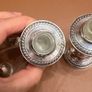Antique pair of Sterling silver Salt & Pepper shakers Image 3