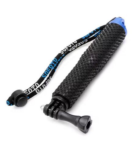 Extendable Pole Mini Selfie Stick Waterproof Monopod Blue For action camera