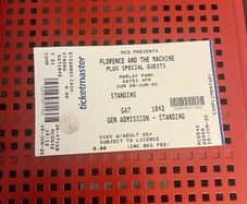 Florence and the Machine Marley Park X 1 Ticket