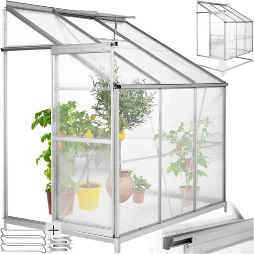 Aluminium Lean-To Greenhouse Side Greenhouse