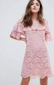 Miss Selfidge pink floral lace mini dress - Delivery