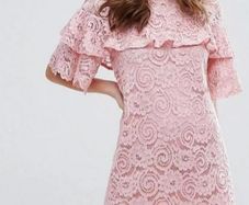 Miss Selfidge pink floral lace mini dress - Delivery