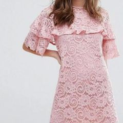 Miss Selfidge pink floral lace mini dress - Delivery
