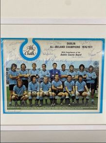 Signed 1976/77 Dublin All Ireland winning team print