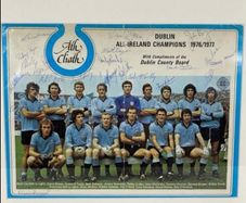 Signed 1976/77 Dublin All Ireland winning team print
