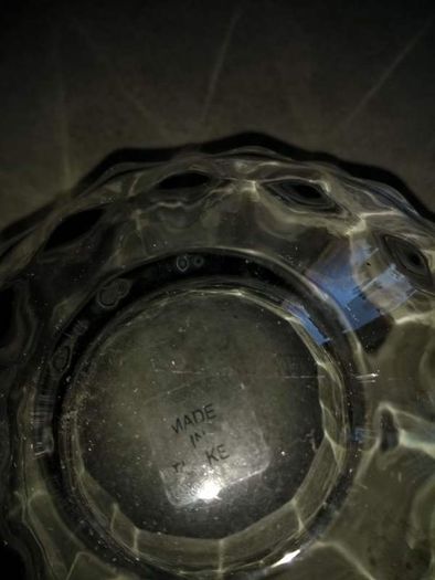 Cut Glass Crystal Fruit Bowl made In Turkey