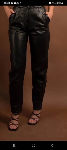 leather genuine trousers