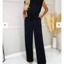 Black Tie Waist Wide Leg Jumpsuit, size 8 Image 2