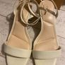 DUNE London Cream Sandals with Heel Image 7
