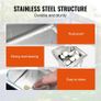 Stainless Steel Utility Sink, 1 Compartment Free Standing Small Sink Include Faucet & legs, 40.6 x 33 x 22.1 cm Image 3